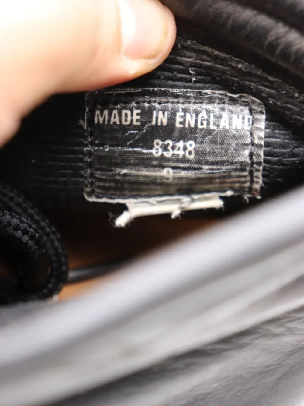 Vintage Doc Dr Martens 3 Eye Men's UK 9 US 10 Boot Chukka Black Leather England